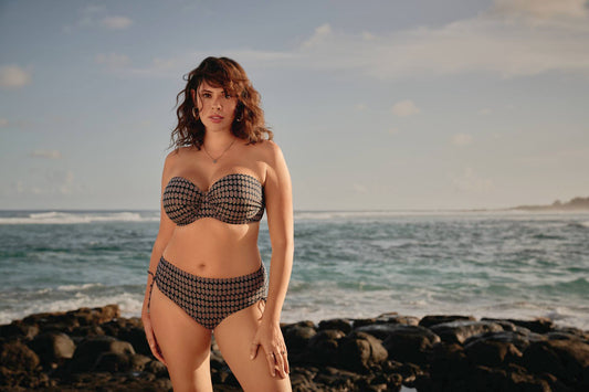 Rosa Faia Beugel bikini Java beach - Cosima + Ive 8724 8714 - zwart