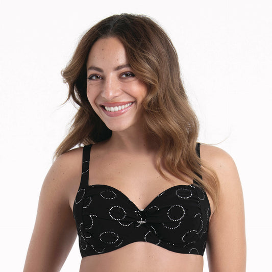 Rosa faia Beugel bikini met tailleslip - Elna + Anny 8731 - Zwart