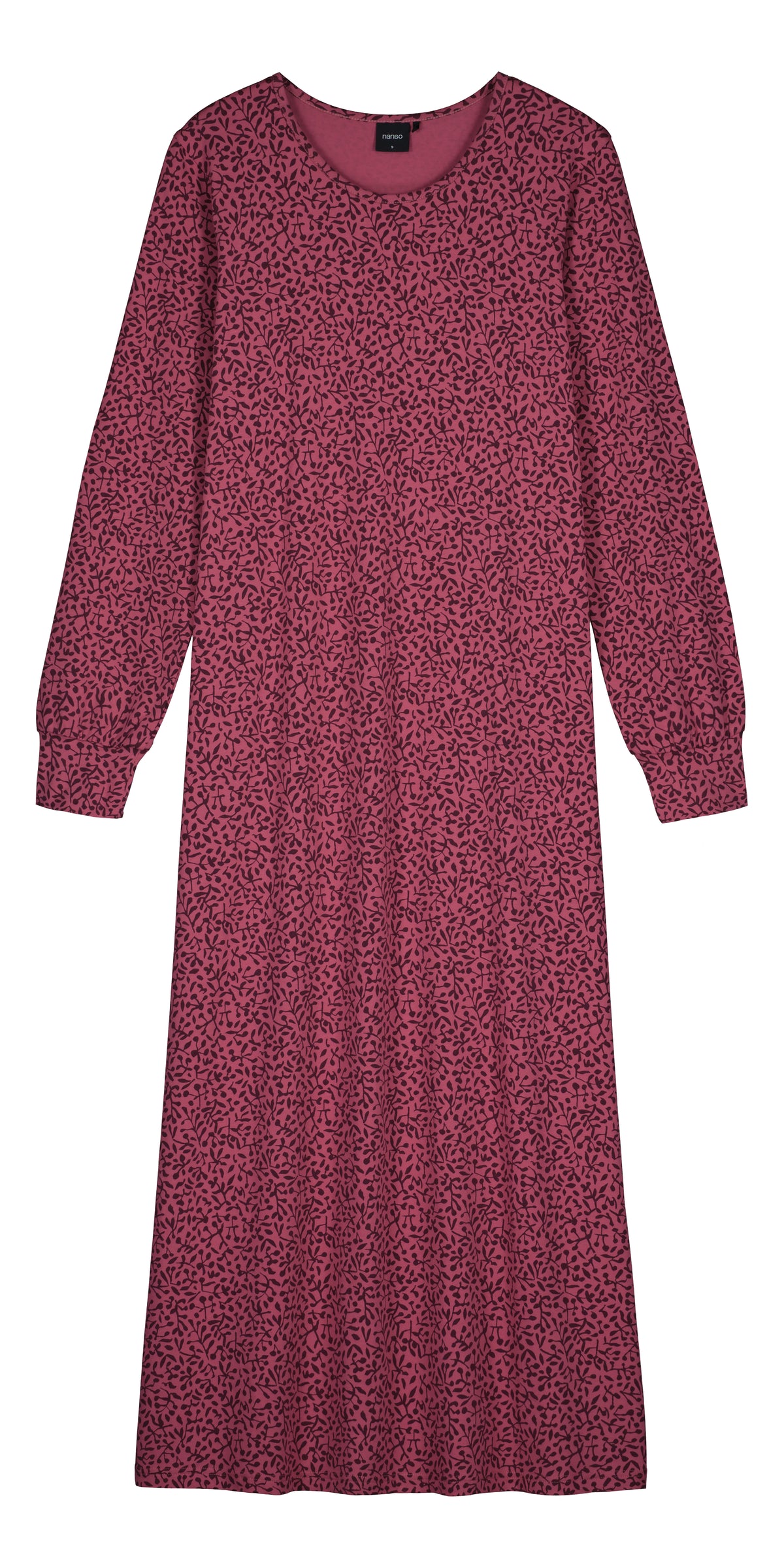 Nanso lang nachthemd met boorden - MARJA 29646-6555 - Rood