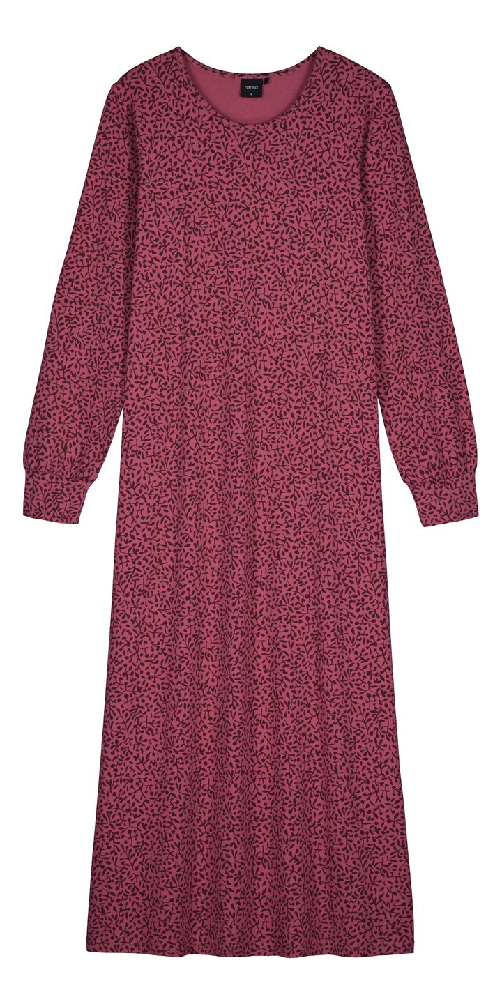 Nanso lang nachthemd met boorden - MARJA 29646-6555 - Rood