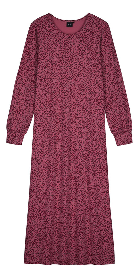 Nanso lang nachthemd met boorden - MARJA 29646-6555 - Rood