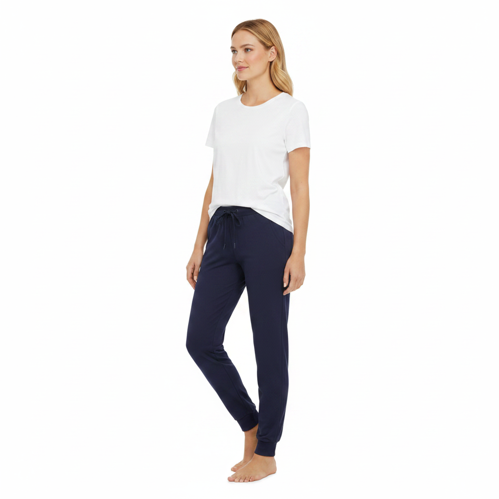 Ringella Loungebroek met manchetten - NOS RH11202 - Navy