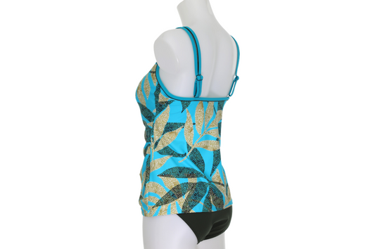 Sunflair prothese Tankini zonder beugel bladmotief - 28021 - Turquoise