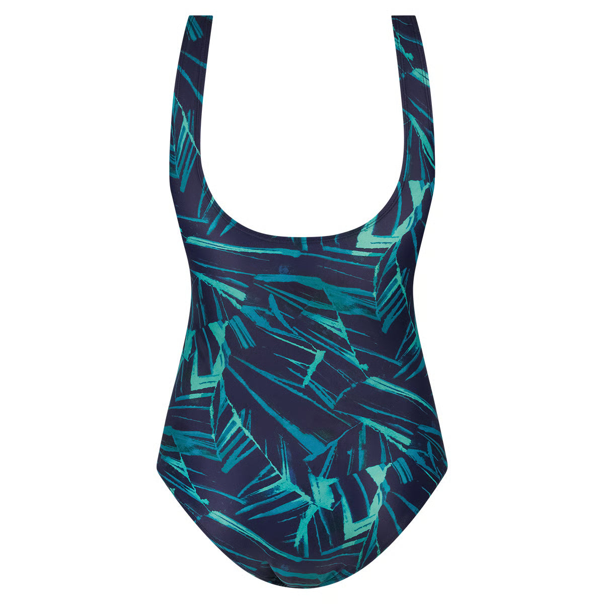 ten Cate Swim badpak soft cup Shape V-hals - 60655-6205 - Painted leaves navy