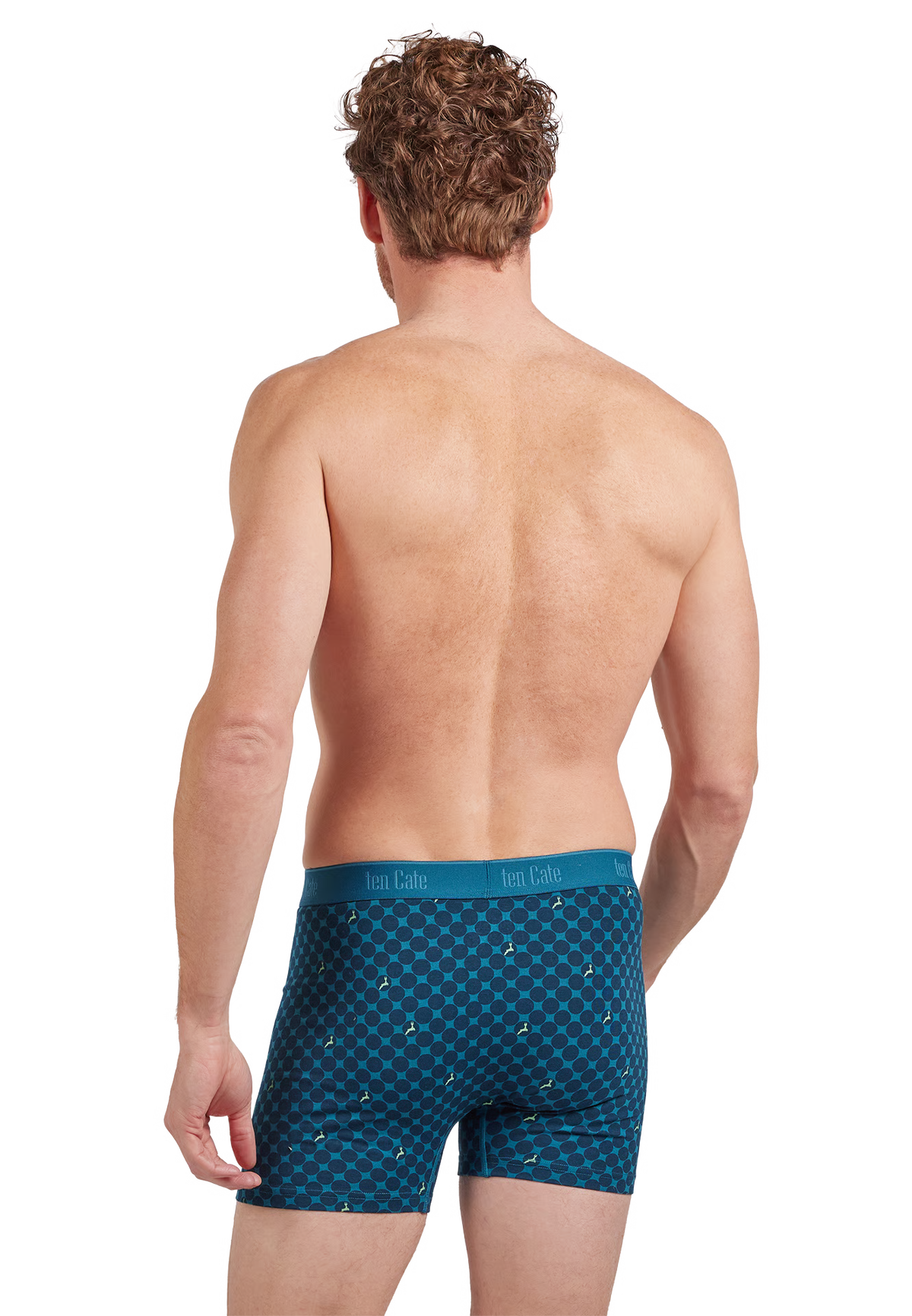 Ten Cate heren short - Organic cotton stretch short 60794 - 2 PACK - Logo Dots