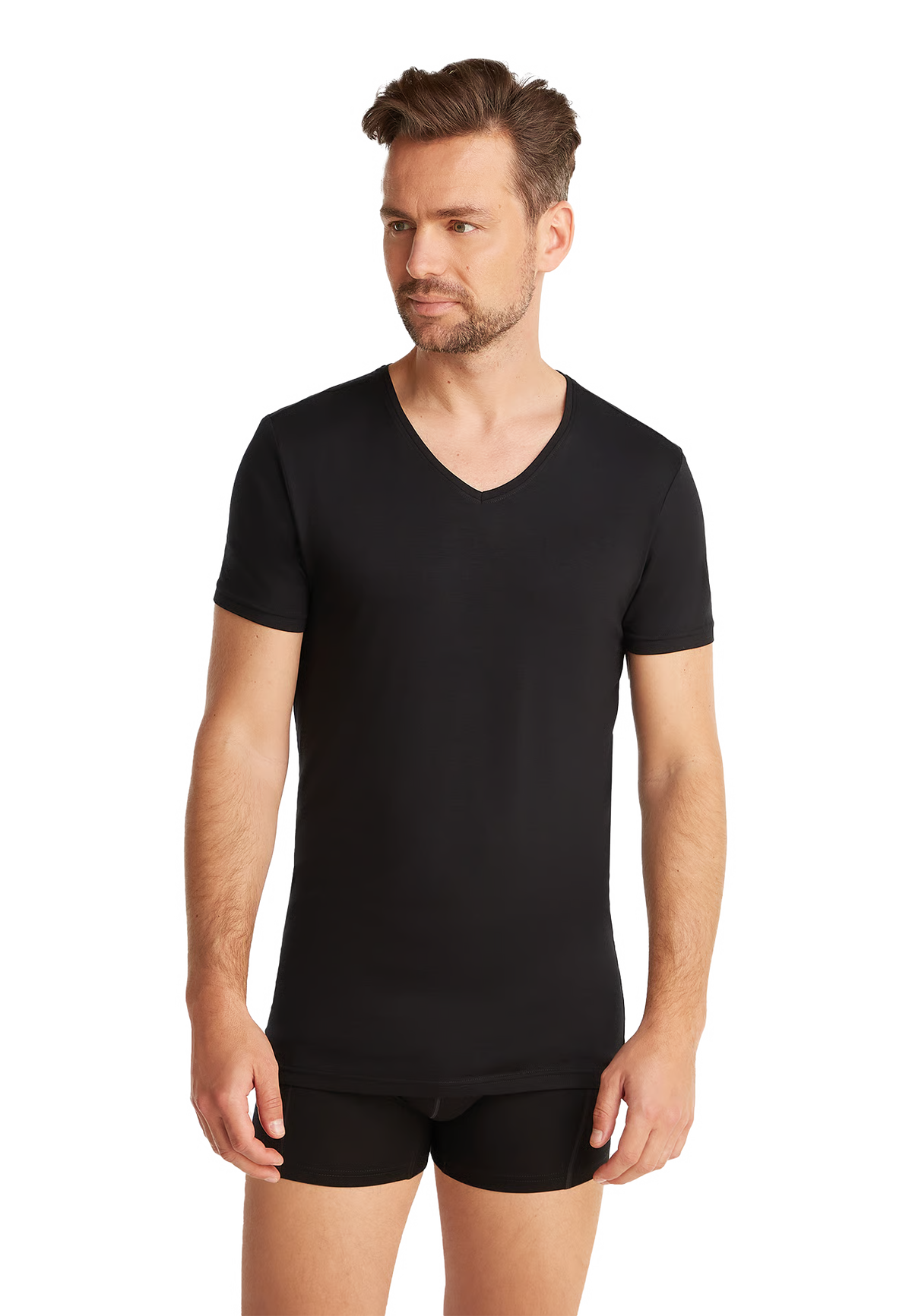 Ten Cate heren V-neck T-shirt - Basics bamboo viscose 60862 - 2 kleuren
