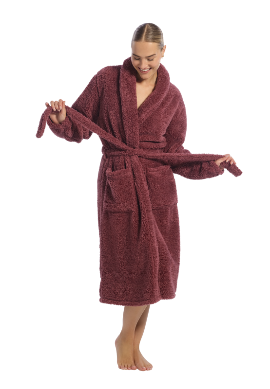 Ten Cate dames badjas ochtendjas fleece - 60524 - 2 kleuren