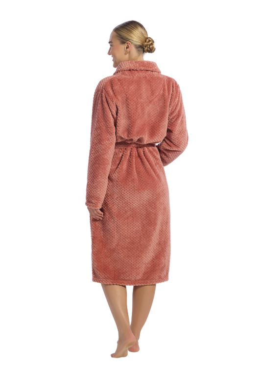 Ten Cate dames badjas ochtendjas fleece met motief - 60528 - 2 kleuren (kopie