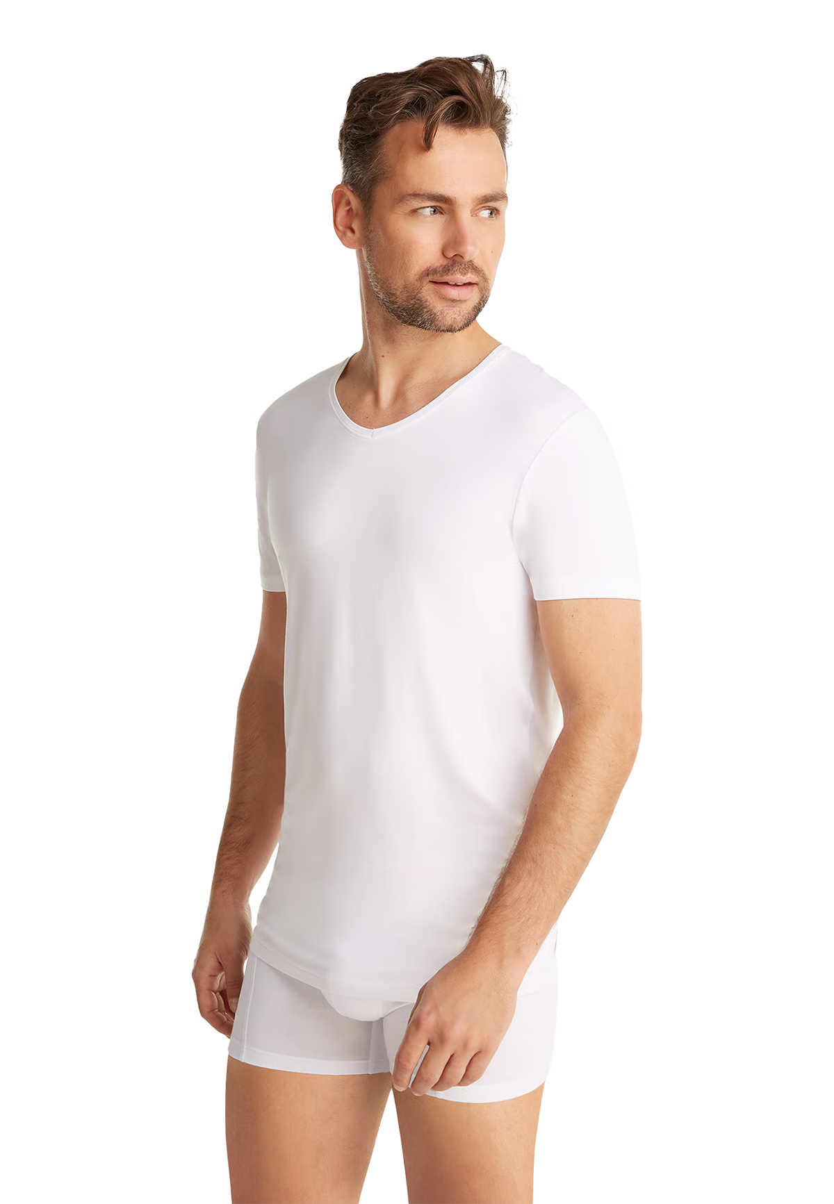 Ten Cate heren V-neck T-shirt - Basics bamboo viscose 60862 - 2 kleuren