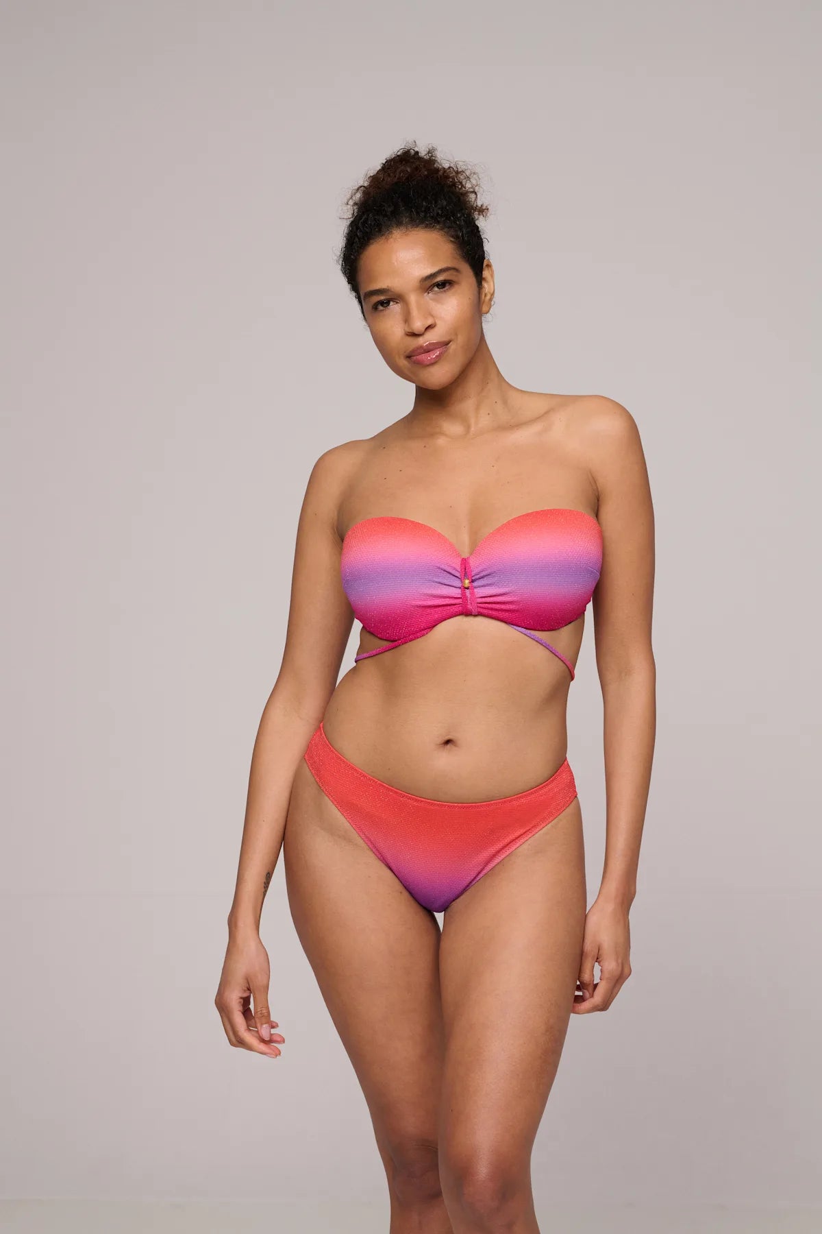 Marie Jo Swim Voorgevormde strapless Bikini met rioslip - Nusa Dua 1008118 / 1008150 -Spectral