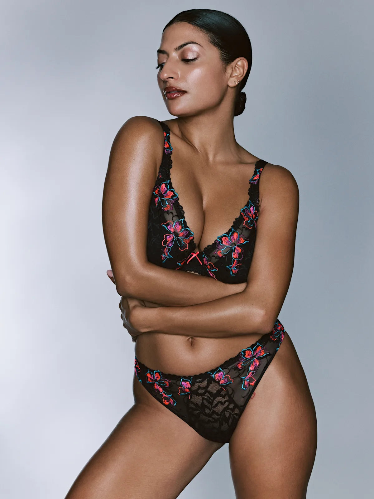 Prima Donna Plunge Bh Halve Mousse Cups - Miyara 0163622 - Floral Eclipse