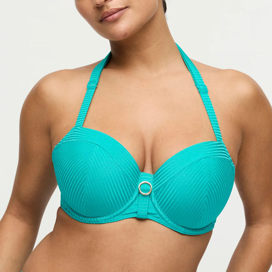 Prima Donna SWIM Voorgevormde Balconette bikini met tailleslip - Delray 4013616/4013651 - Sea Turtle