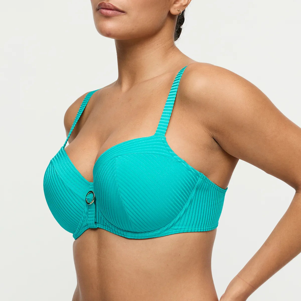 Prima Donna SWIM Voorgevormde Balconette bikini met tailleslip - Delray 4013616/4013651 - Sea Turtle