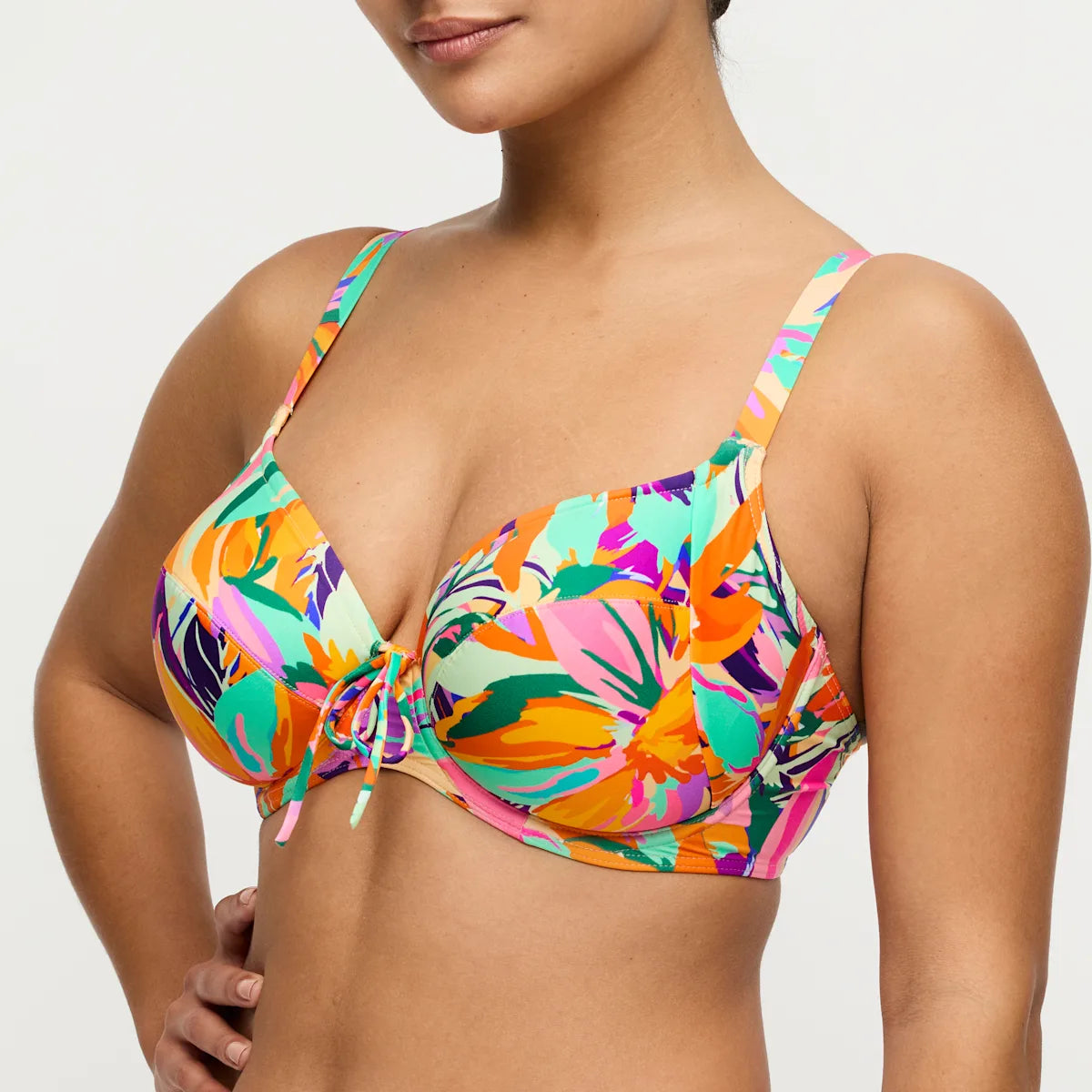 PrimaDonna Swim Volle Cup BikiniSET met tailleslip - Varadeo 4013910 + 4013952 - Bright Tropics