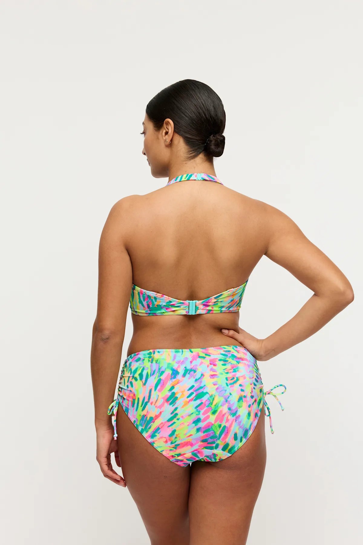 Prima Donna Swim Plunge Bikini Halve Mousse Cup met tailleslip - Douala 4014019 + 4014052 - Impressionist Summer