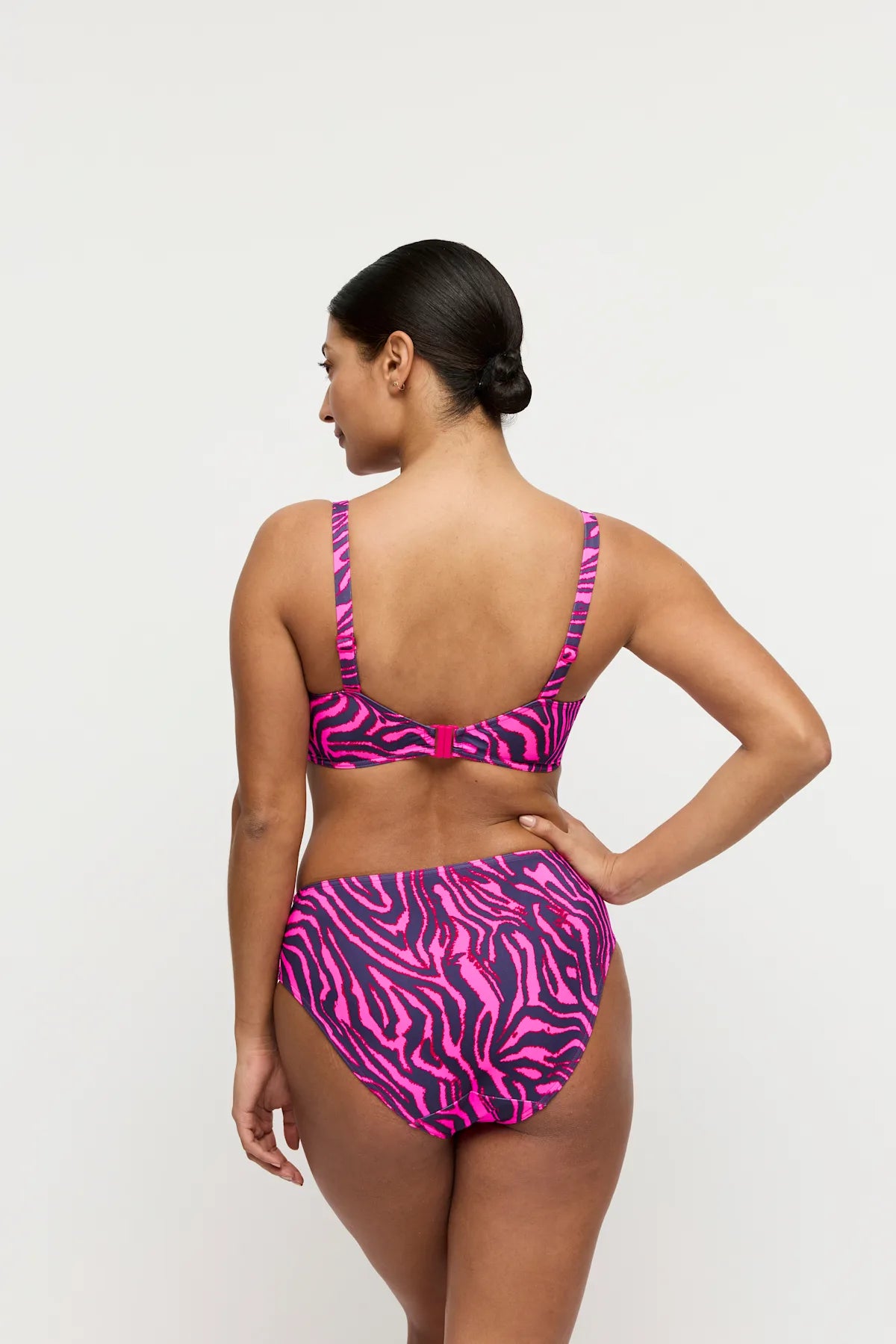 Prima Donna SWIM Volle cup beugel bikini met tailleslip - Malabo 4013710/4013751 - Hot pink zebra