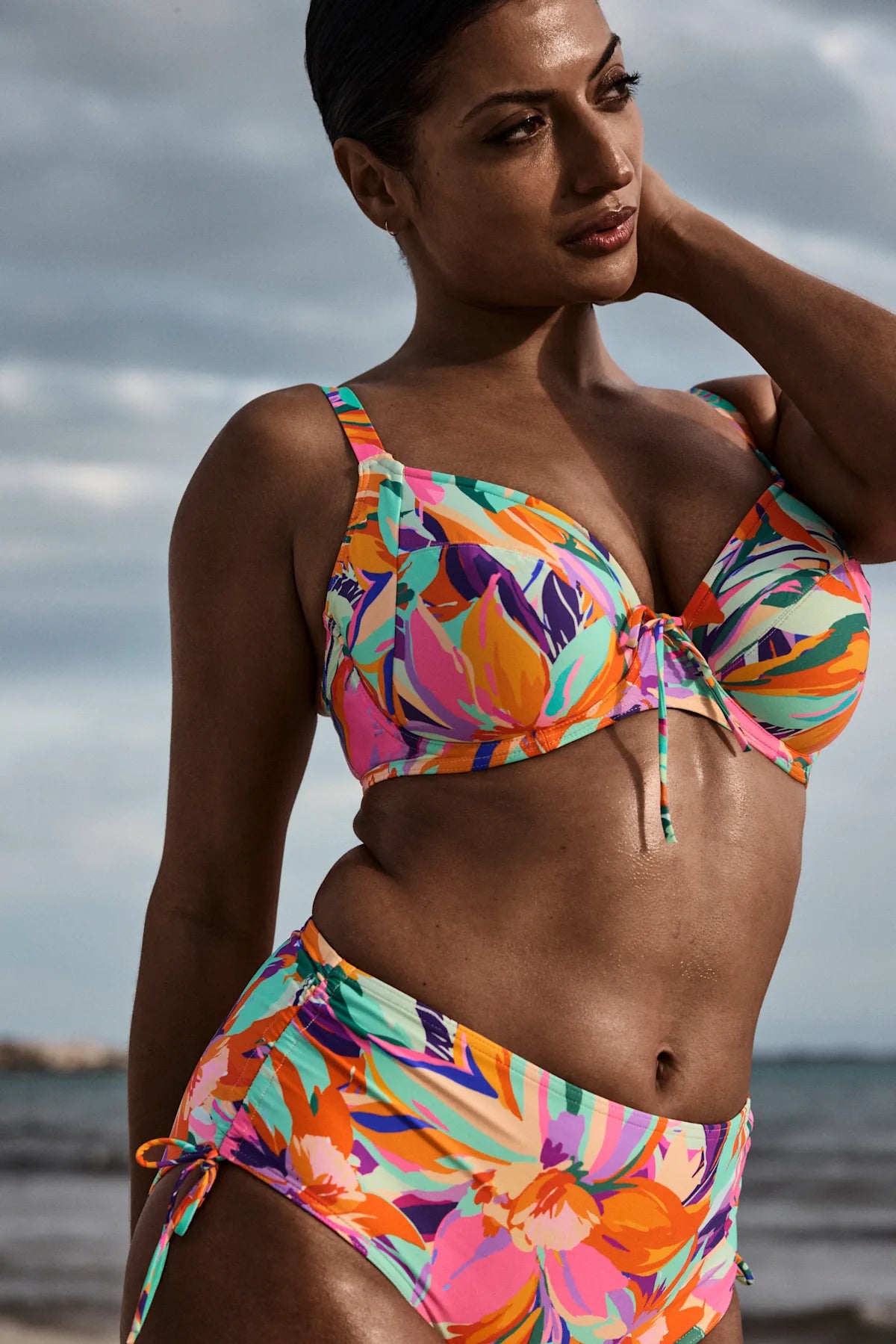PrimaDonna Swim Volle Cup BikiniSET met tailleslip - Varadeo 4013910 + 4013952 - Bright Tropics