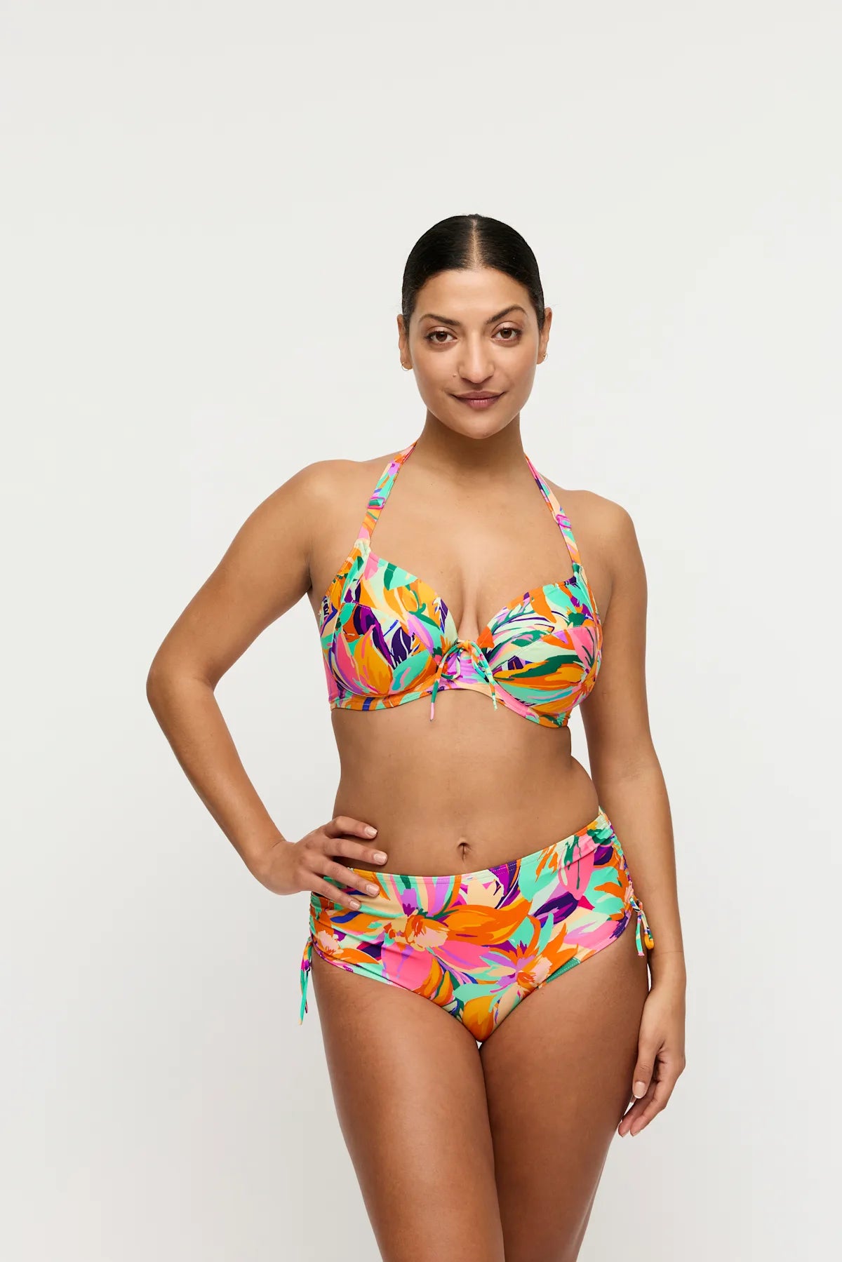 PrimaDonna Swim Volle Cup BikiniSET met tailleslip - Varadeo 4013910 + 4013952 - Bright Tropics