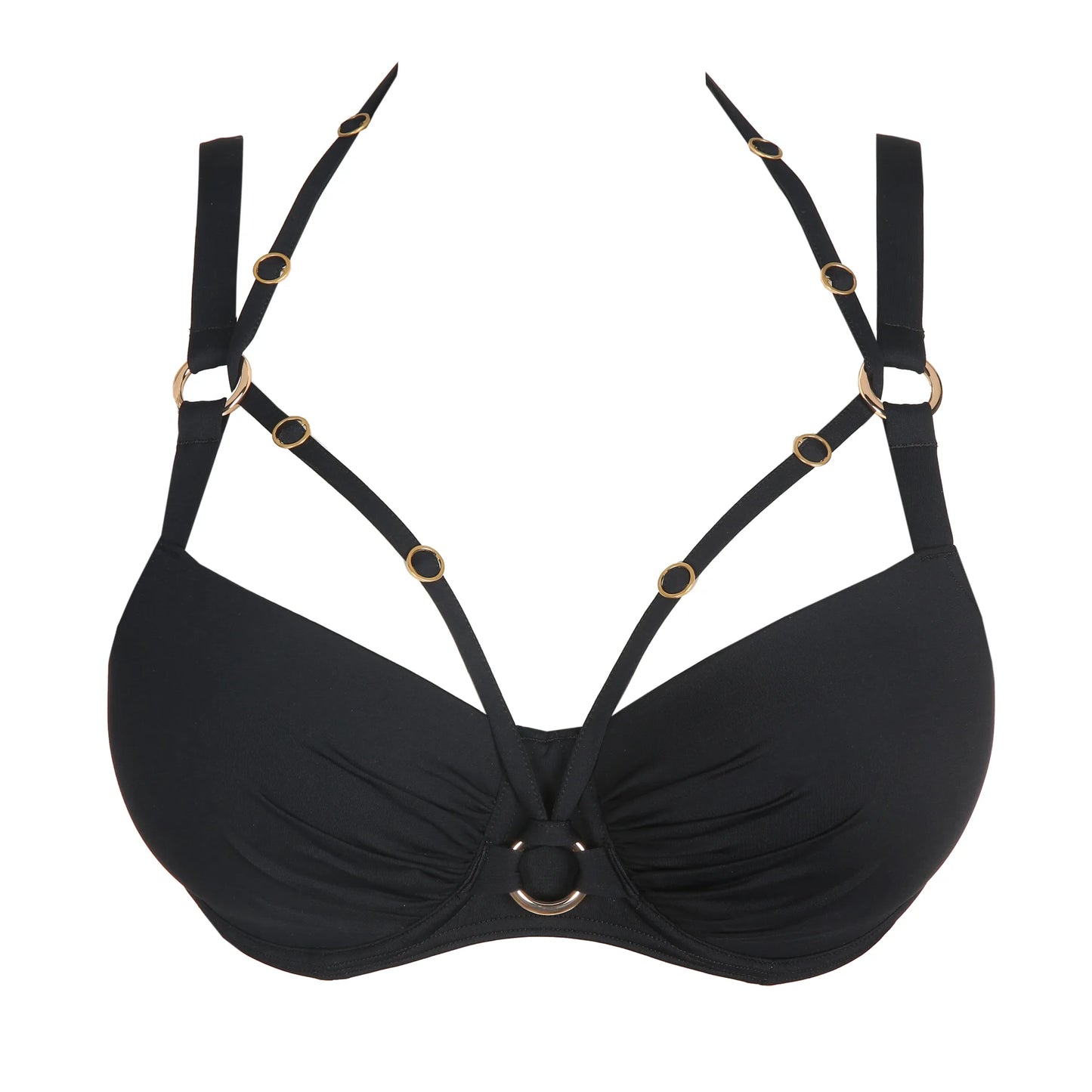 Prima Donna SWIM Voorgevormde Balconette bikini met tailleslip - Damietta 4011616 / 4011651 - Zwart