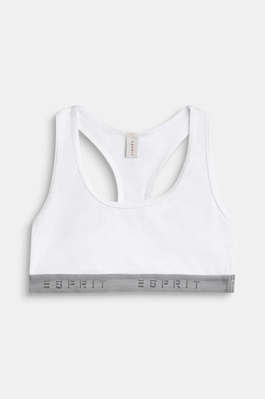 Esprit BH Top Girls met logo band - 999EF5T806 - zwart en wit