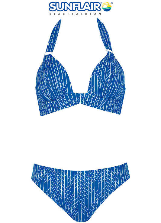 Sunflair Halter Bikini - 21028 - Blauw/wit