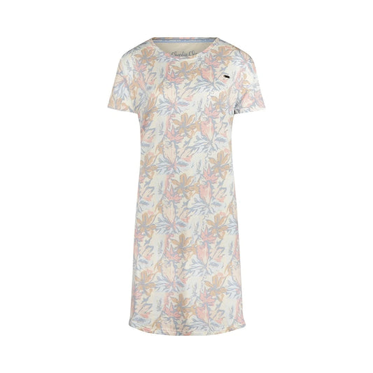 Charlie Choe Nachthemd korte mouw - P55111-38 - Off white Bloemen