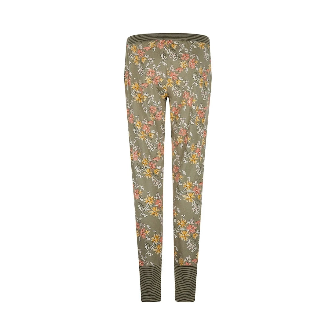 Charlie Choe Dames Pyjama Broek - O57102-38 - Groen bloem Faded green