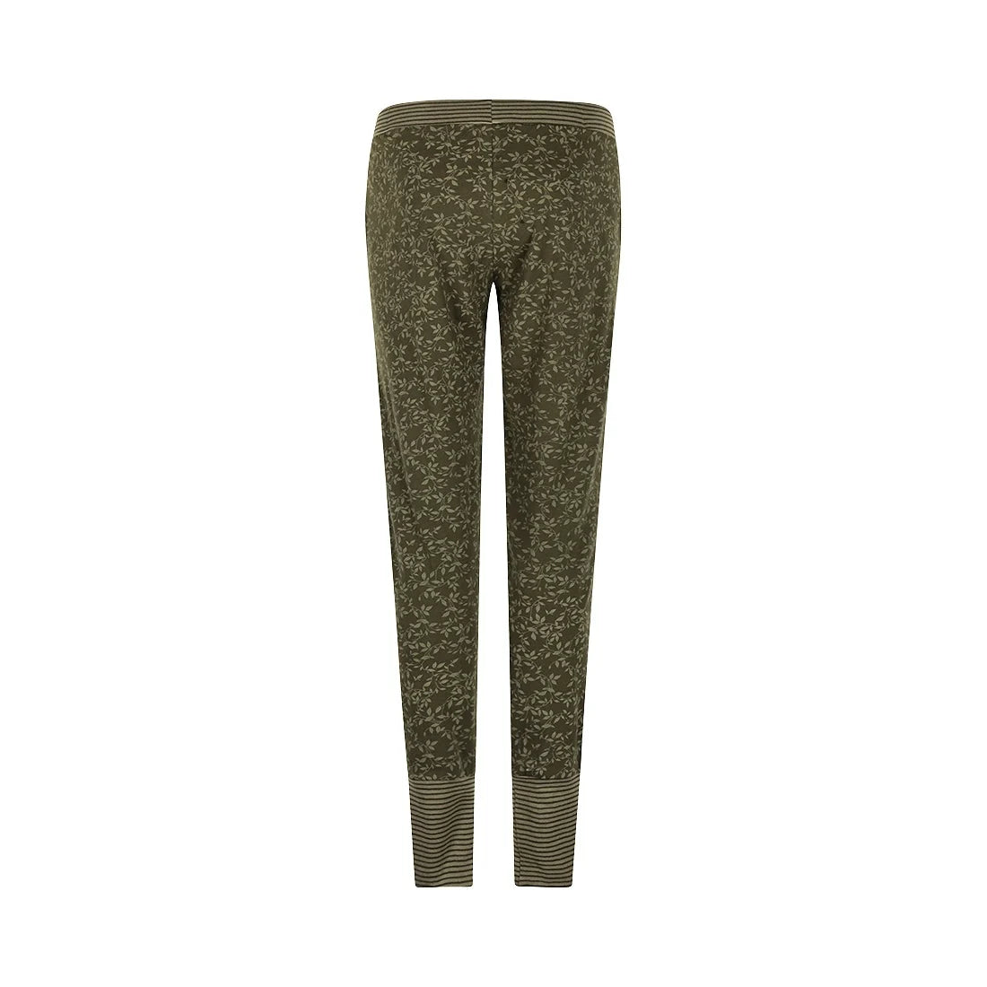 Charlie Choe Dames Pyjama broek - O57106-38 - Donker groen leaves