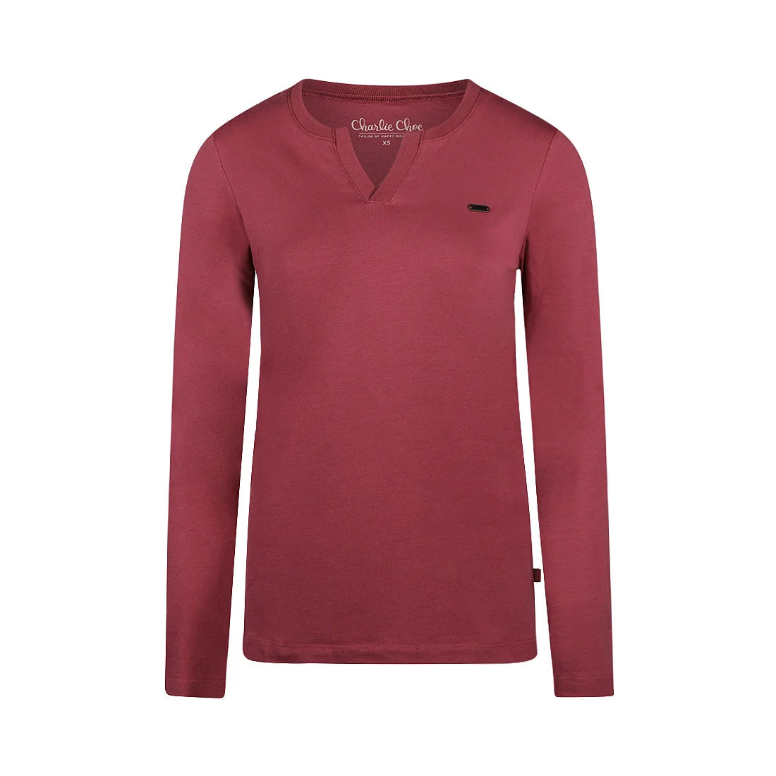 Charlie Choe Dames Pyjama Shirt - O57125-38 - Cassis