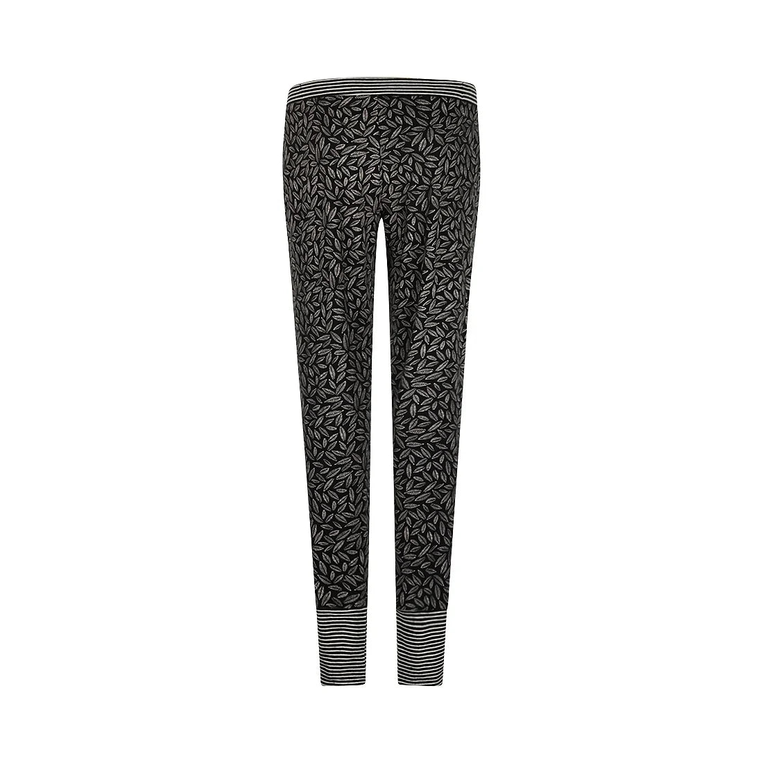 Charlie Choe Dames Pyjama broek - O57181-38 - Zwart leaves