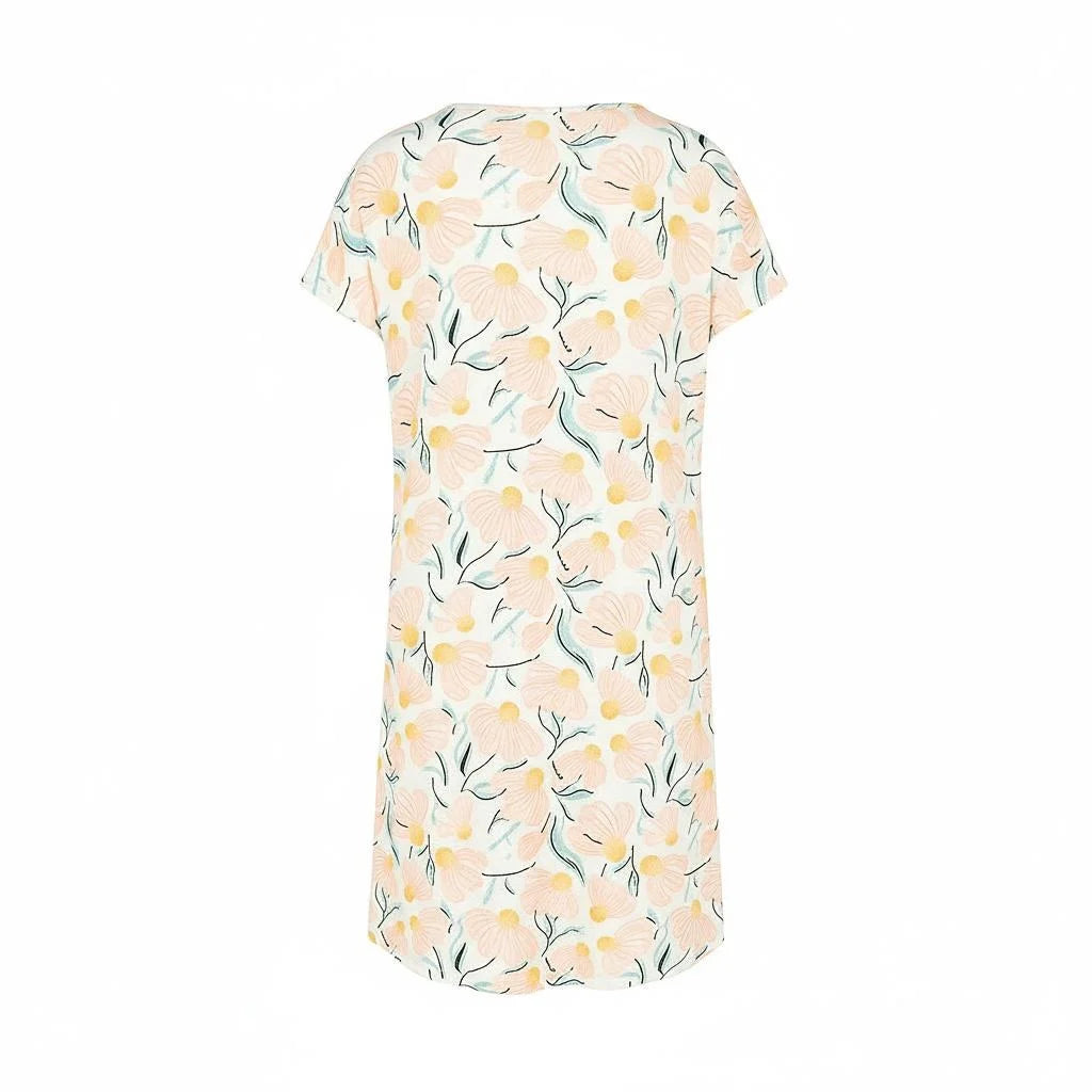 Charlie Choe Big shirt nachthemd - N59140-38 - Licht Peach Bloemen
