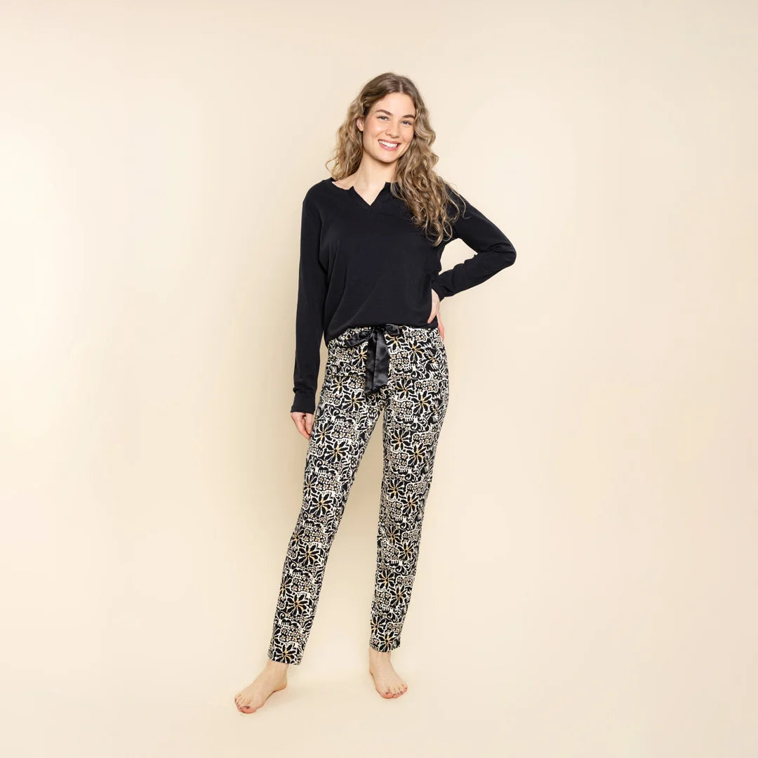Charlie Choe pyjama Shirt - M61100-38 - Zwart