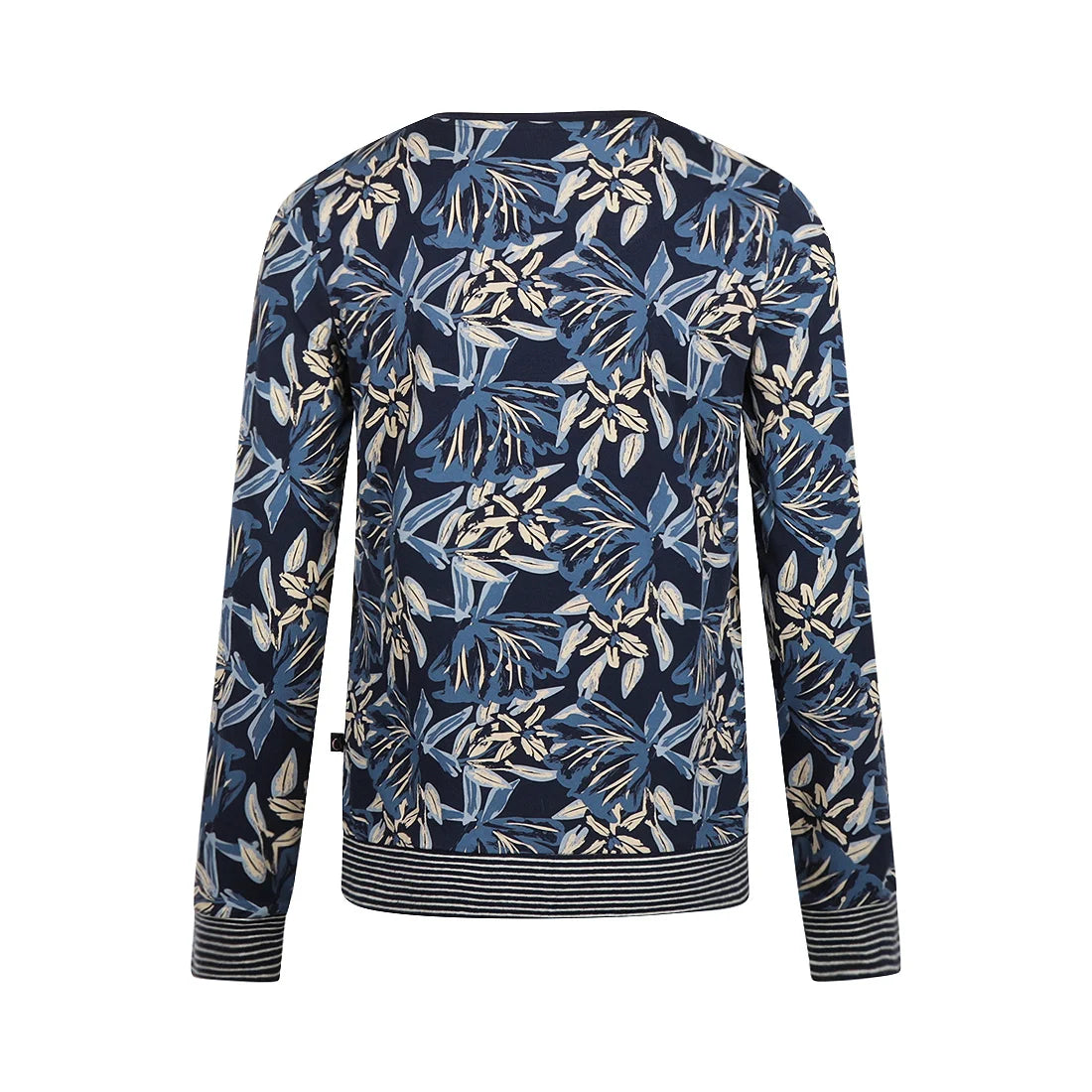 Charlie Choe Dames Pyjama Shirt Pullover - M611337-38 - Navy Bloemen