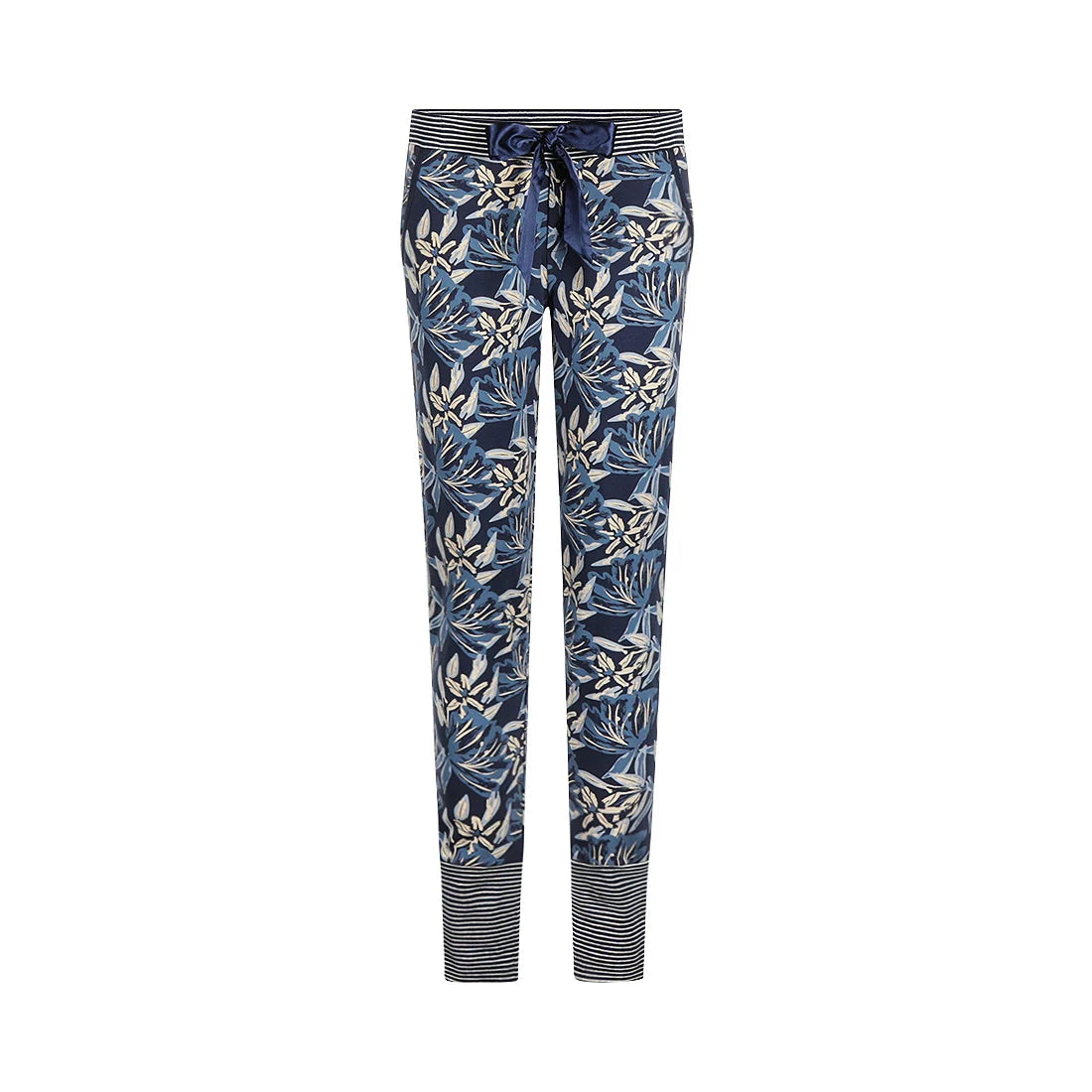 Charlie Choe lange pyjamabroek - M61138-38 - Navy Bloemen