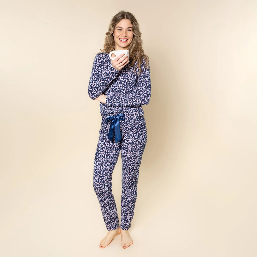 Charlie Choe lange pyjamabroek - M61148-38 - Lila print