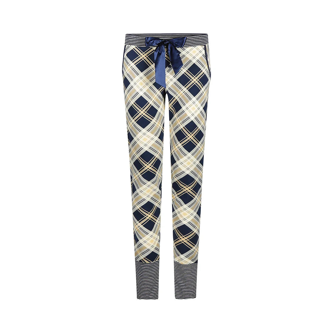 Charlie Choe lange pyjamabroek - M61155-38 - Navy Ruit