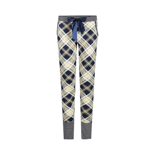 Charlie Choe lange pyjamabroek - M61155-38 - Navy Ruit