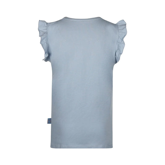 Charlie Choe pyjama shirt fresh summer nights - P55102-38 - licht blauw ruffle