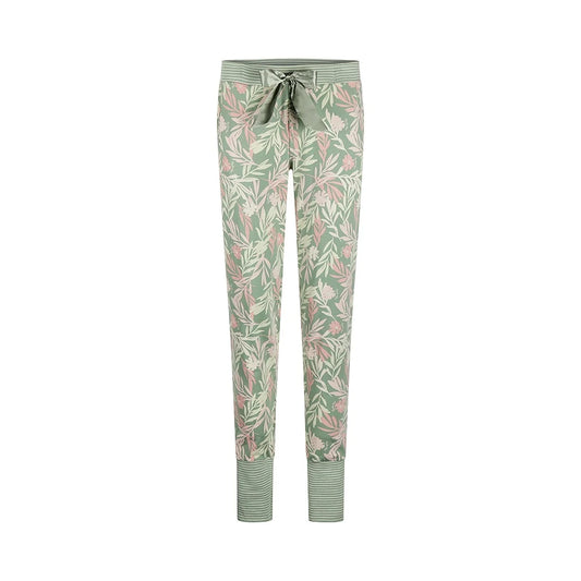 Charlie Choe lange pyjama broek - P55131-38 - Groen bloemen