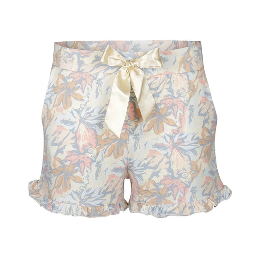 Charlie Choe korte broek shortama - P55108-38 - Off white bloemen