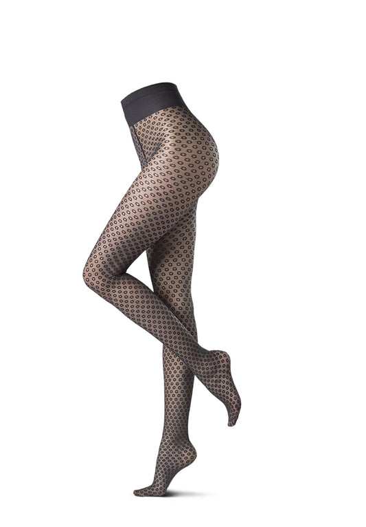 Oroblu Panty 20 den - Delicate Hub Graphic - zwart