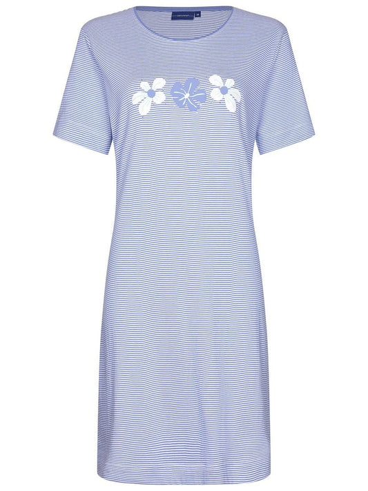 Pastunette nachthemd fijne streep - 10241-124-2 - blauw