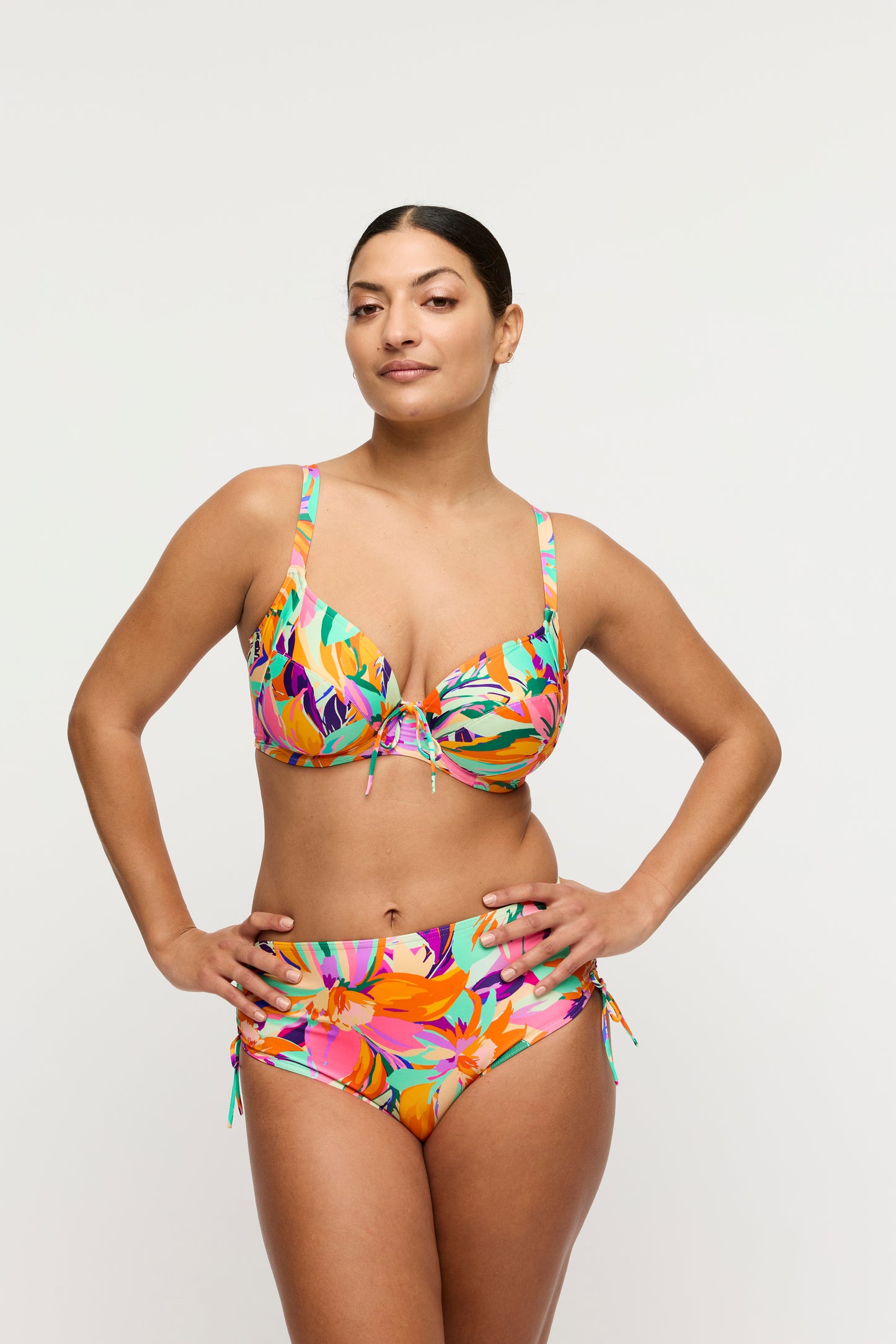 PrimaDonna Swim Volle Cup BikiniSET met tailleslip - Varadeo 4013910 + 4013952 - Bright Tropics