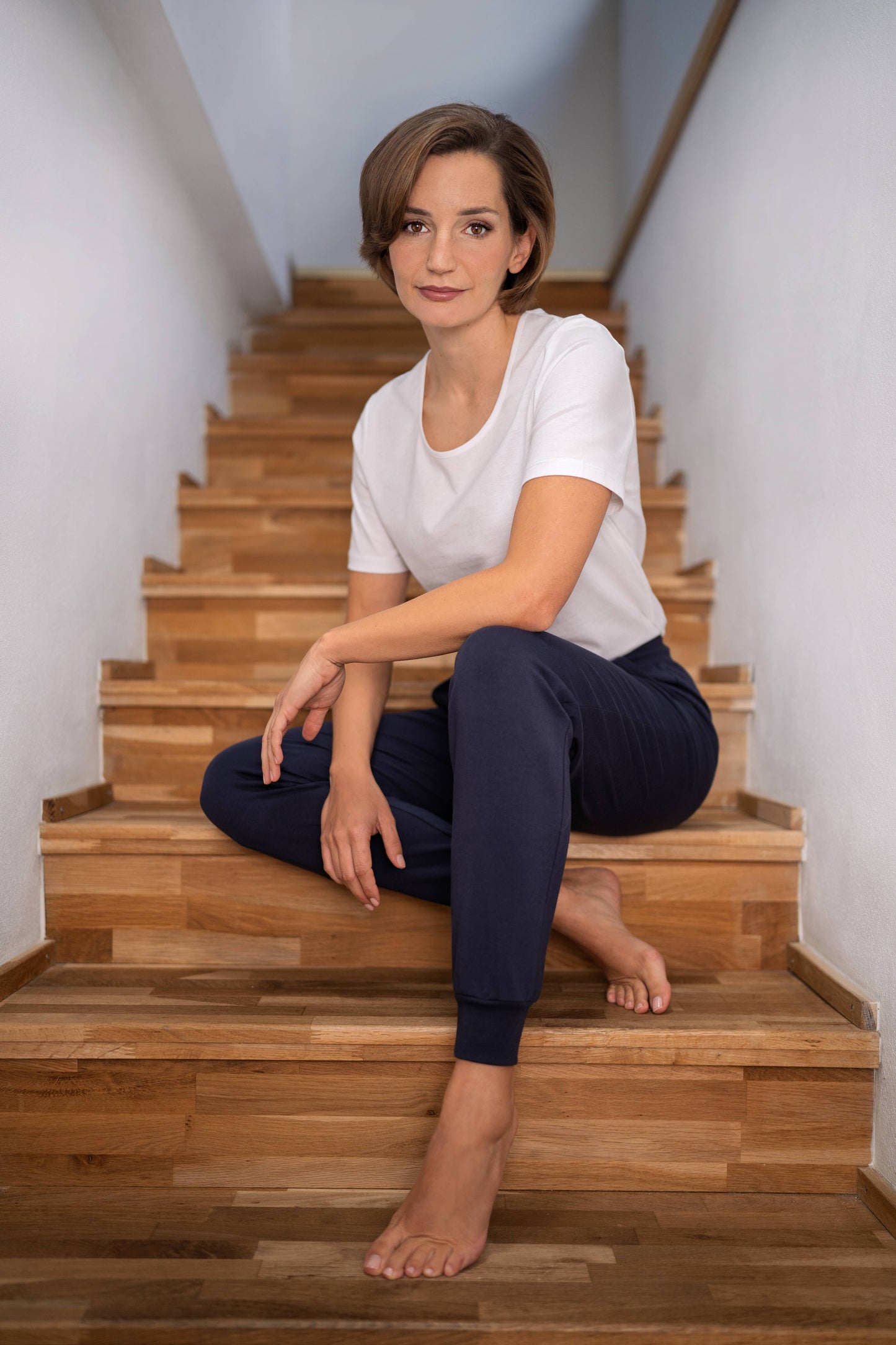 Ringella Loungebroek met manchetten - NOS RH11202 - Navy