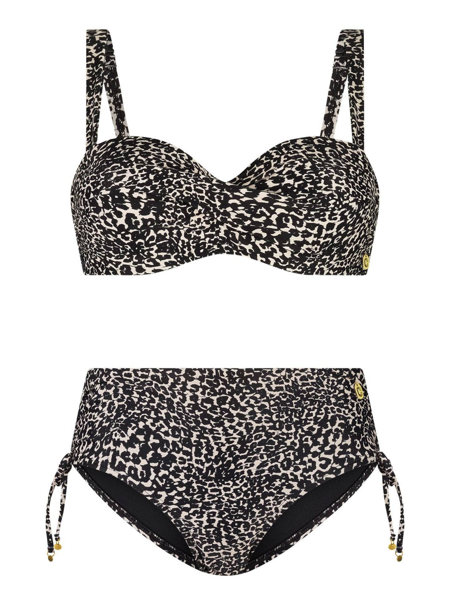 ten Cate Beach voorgevormde Twisted bikini set - 60658/60667 - Little Leopard (2195)