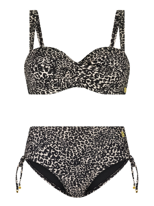 ten Cate Beach voorgevormde Twisted bikini set - 60658/60667 - Little Leopard (2195)