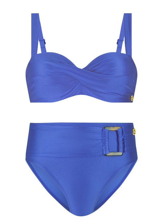 ten Cate Beach voorgevormde Twisted bikini set - 60658/60668 - Ocean Blue (1608)