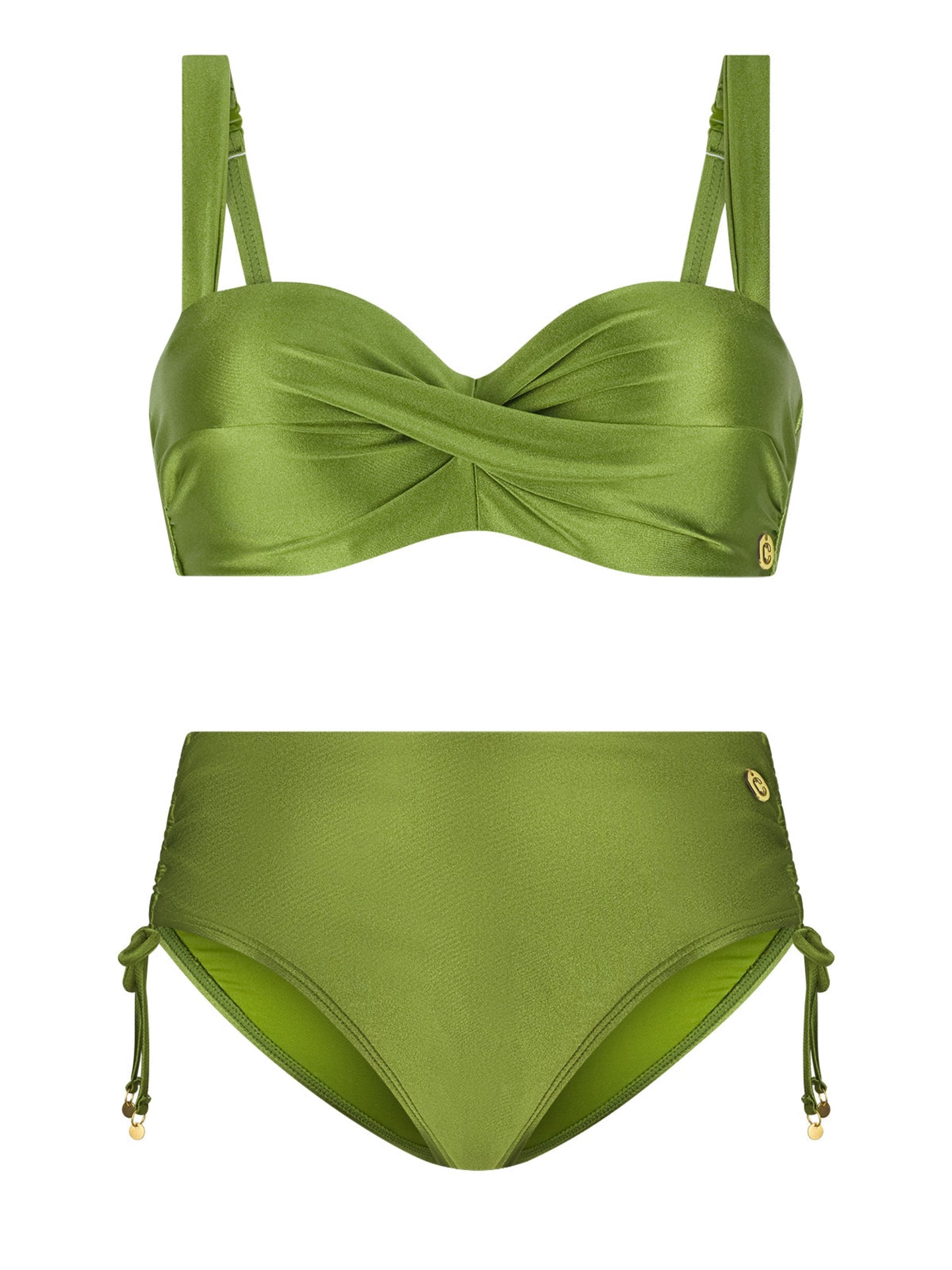 ten Cate Beach voorgevormde Twisted bikini set - 60658/60667 - Kiwi (1531)