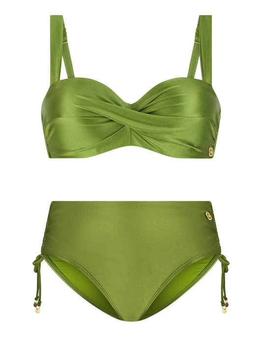 ten Cate Beach voorgevormde Twisted bikini set - 60658/60667 - Kiwi (1531)