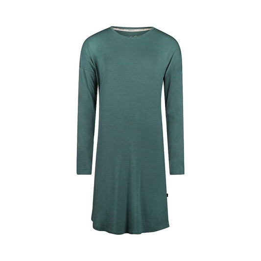 Charlie Choe Dames Nachthemd Bigshirt O-Cozy days - O57142-38 - Teal green